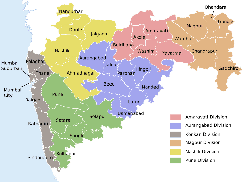 Maharashtra electoral map